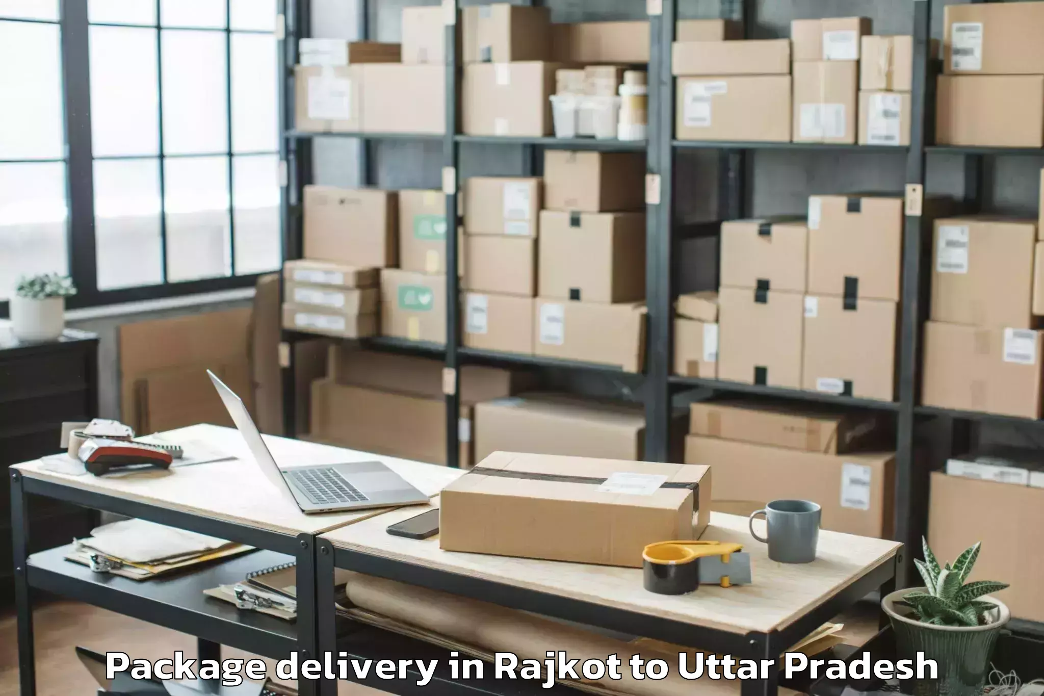 Get Rajkot to Lucknow Package Delivery